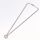 GUCCI Necklace metal 2 Set Silver tone Auth 157482-8