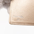 CHANEL Day Planner Cover Leather Beige Gold CC Auth 157485-18