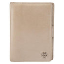 CHANEL Day Planner Cover Leather Beige Gold CC Auth 157485-13