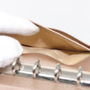 CHANEL Day Planner Cover Leather Beige Gold CC Auth 157485-23