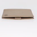 CHANEL Day Planner Cover Leather Beige Gold CC Auth 157485-3