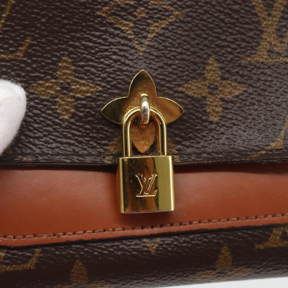 LOUIS VUITTON Monogram PortefeuilleFlower Compact Wallet M62567 LV Auth 157486
