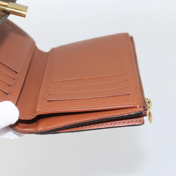 LOUIS VUITTON Monogram PortefeuilleFlower Compact Wallet M62567 LV Auth 157486