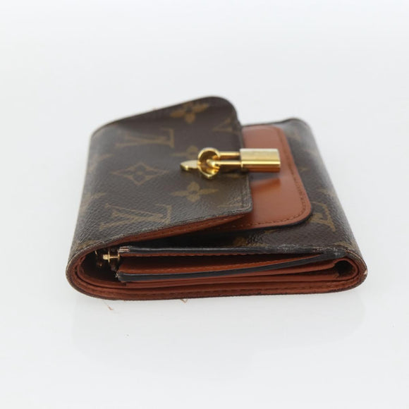 LOUIS VUITTON Monogram PortefeuilleFlower Compact Wallet M62567 LV Auth 157486