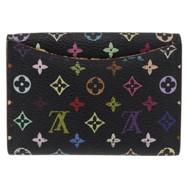 LOUIS VUITTON Multicolor Porte Monnaie Cozy Coin Purse Black M60007 Auth 157490 - 0