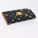 LOUIS VUITTON Multicolor Porte Monnaie Cozy Coin Purse Black M60007 Auth 157490-5