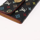 LOUIS VUITTON Multicolor Porte Monnaie Cozy Coin Purse Black M60007 Auth 157490-7