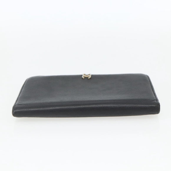 CHANEL Day Planner Cover Leather Black Gold CC Auth 157492