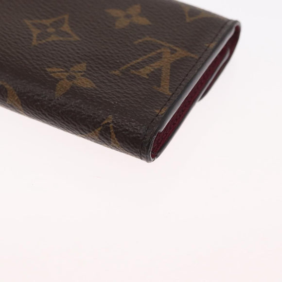 LOUIS VUITTON Monogram Porte Monnaie Rosary Purse Fuchsia M41939 LV Auth 157493