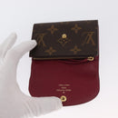 LOUIS VUITTON Monogram Porte Monnaie Rosary Purse Fuchsia M41939 LV Auth 157493-8