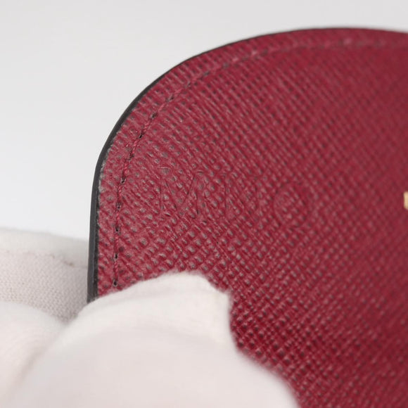 LOUIS VUITTON Monogram Porte Monnaie Rosary Purse Fuchsia M41939 LV Auth 157493