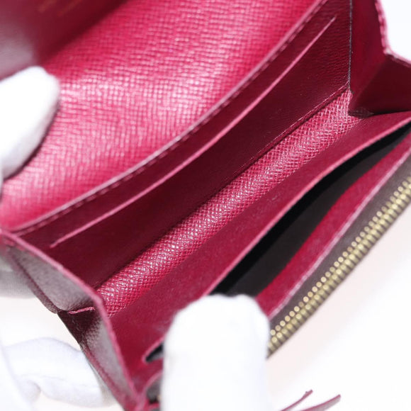 LOUIS VUITTON Monogram Porte Monnaie Rosary Purse Fuchsia M41939 LV Auth 157493