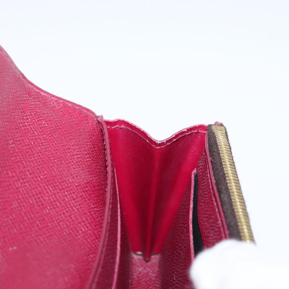 LOUIS VUITTON Monogram Porte Monnaie Rosary Purse Fuchsia M41939 LV Auth 157493