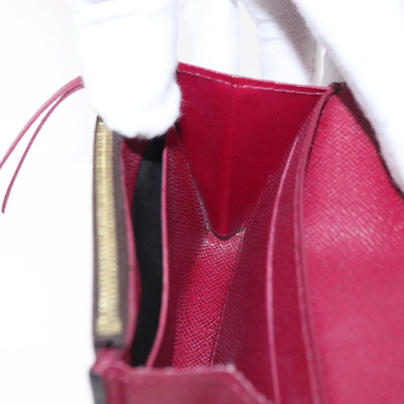 LOUIS VUITTON Monogram Porte Monnaie Rosary Purse Fuchsia M41939 LV Auth 157493