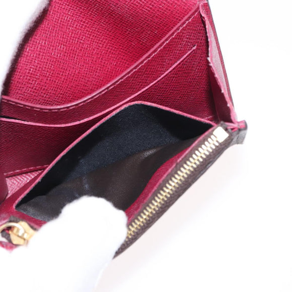 LOUIS VUITTON Monogram Porte Monnaie Rosary Purse Fuchsia M41939 LV Auth 157493