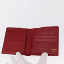 CHANEL Matelasse Wallet Lamb Skin Red CC Auth 157494-8