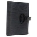 LOUIS VUITTON Epi Z Agenda PM Day Planner Cover Black R20092 LV Auth 157498-1