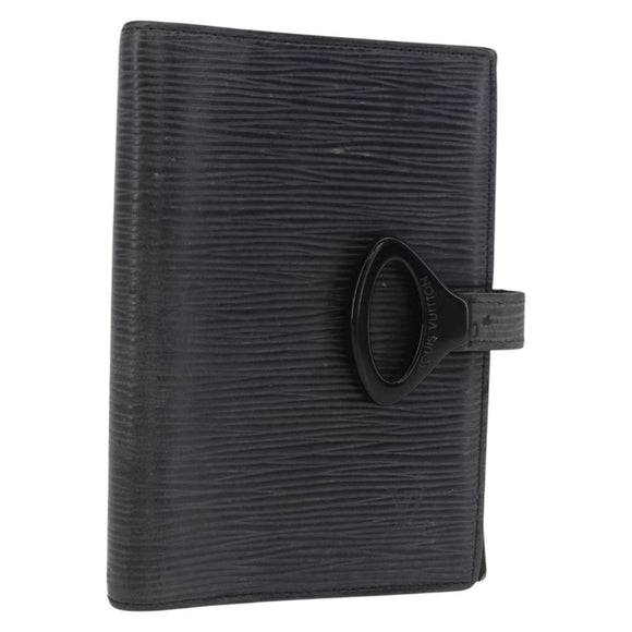 LOUIS VUITTON Epi Z Agenda PM Day Planner Cover Black R20092 LV Auth 157498