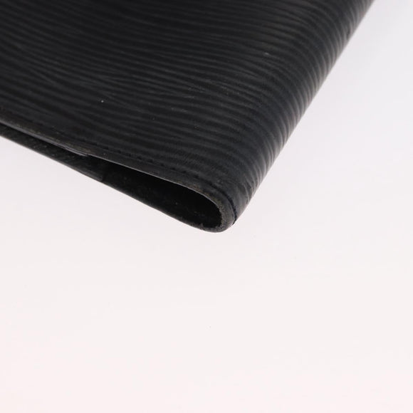 LOUIS VUITTON Epi Z Agenda PM Day Planner Cover Black R20092 LV Auth 157498