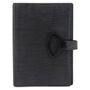 LOUIS VUITTON Epi Z Agenda PM Day Planner Cover Black R20092 LV Auth 157498-13