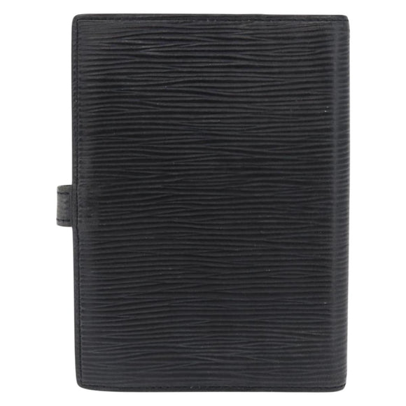 LOUIS VUITTON Epi Z Agenda PM Day Planner Cover Black R20092 LV Auth 157498