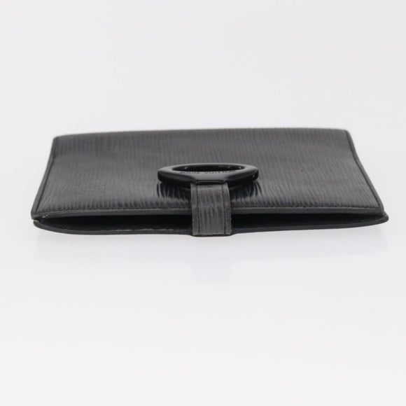 LOUIS VUITTON Epi Z Agenda PM Day Planner Cover Black R20092 LV Auth 157498