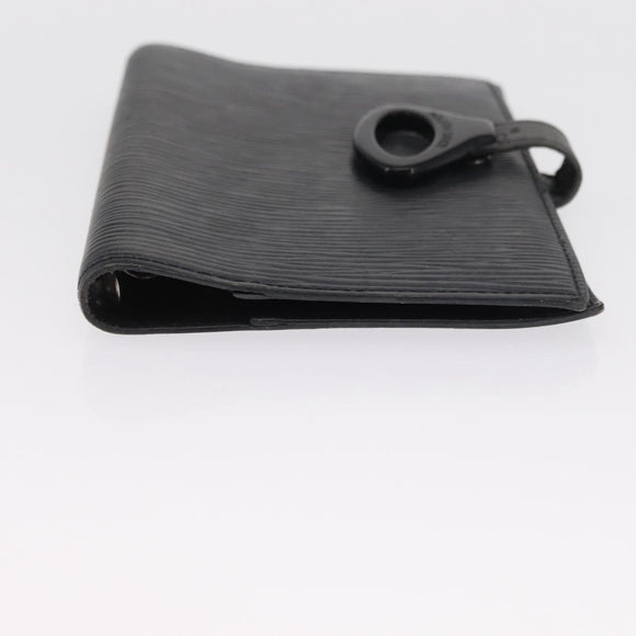 LOUIS VUITTON Epi Z Agenda PM Day Planner Cover Black R20092 LV Auth 157498