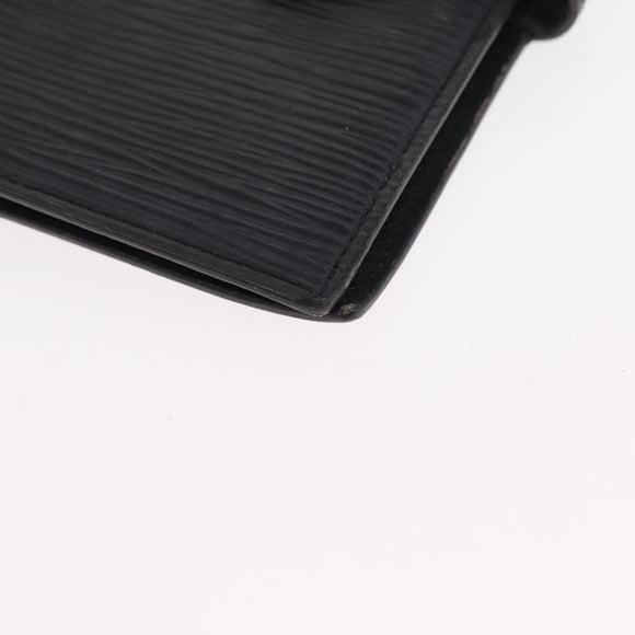 LOUIS VUITTON Epi Z Agenda PM Day Planner Cover Black R20092 LV Auth 157498