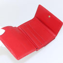 LOUIS VUITTON Porte Monnaie Billets Cartes Credit Brieftasche Rot M63487 Auth 157501A-9