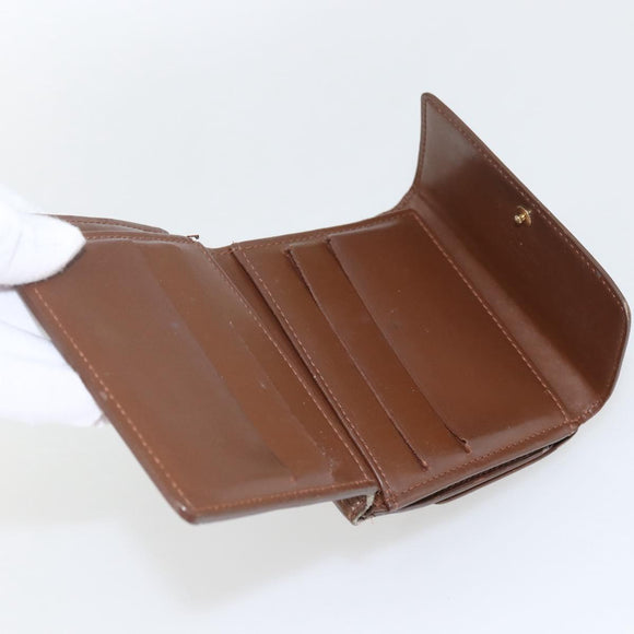 LOUIS VUITTON Vernis Portefeuille Elise Wallet Bronze M91170 Auth 157502