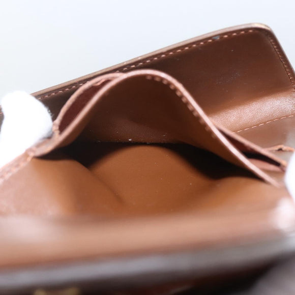 LOUIS VUITTON Vernis Portefeuille Elise Wallet Bronze M91170 Auth 157502