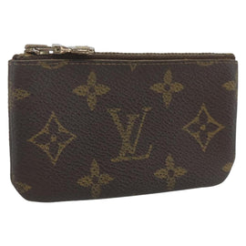 LOUIS VUITTON Monogram Pochette Cles Coin Purse M60033 LV Auth 157503