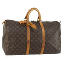 LOUIS VUITTON Monogram Keepall 50 Boston Bag M41426 LV Auth 157505-1