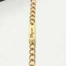 Salvatore Ferragamo Gancini Chain Shoulder Bag Leather Black Gold Auth 157507V-8