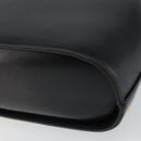 Salvatore Ferragamo Hand Bag Leather Black Gold Auth 157508-15