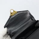 Salvatore Ferragamo Hand Bag Leather Black Gold Auth 157508-10