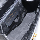 Salvatore Ferragamo Hand Bag Leather Black Gold Auth 157508-11
