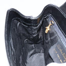 Salvatore Ferragamo Hand Bag Leather Black Gold Auth 157508-19