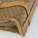 CELINE Macadam Canvas Hand Bag PVC Beige Gold Auth 157509-13