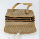 CELINE Macadam Canvas Hand Bag PVC Beige Gold Auth 157509-16