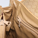 CELINE Macadam Canvas Hand Bag PVC Beige Gold Auth 157509-21