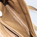 CELINE Macadam Canvas Hand Bag PVC Beige Gold Auth 157509-25