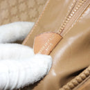 CELINE Macadam Canvas Hand Bag PVC Beige Gold Auth 157509-26