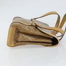 CELINE Macadam Canvas Hand Bag PVC Beige Gold Auth 157509-4