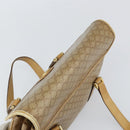 CELINE Macadam Canvas Hand Bag PVC Beige Gold Auth 157509-6