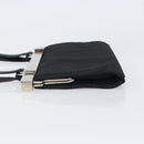 GUCCI Semi Shoulder Bag Nylon Black Silver Auth 157510-4