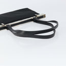 GUCCI Semi Shoulder Bag Nylon Black Silver Auth 157510-7