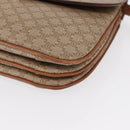 CELINE Macadam Canvas Shoulder Bag PVC Beige Gold Auth 157511-11