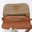 CELINE Macadam Canvas Shoulder Bag PVC Beige Gold Auth 157511-15
