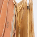 CELINE Macadam Canvas Shoulder Bag PVC Beige Gold Auth 157511-18
